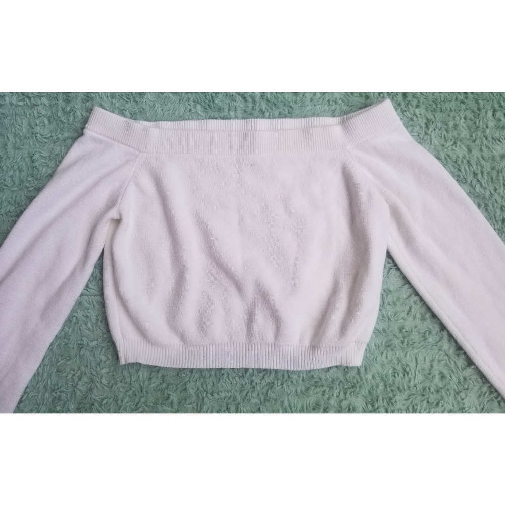 Wild Honey white long sleeve crop top - Picture 3 of 8